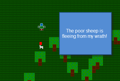 Fleeing Sheep